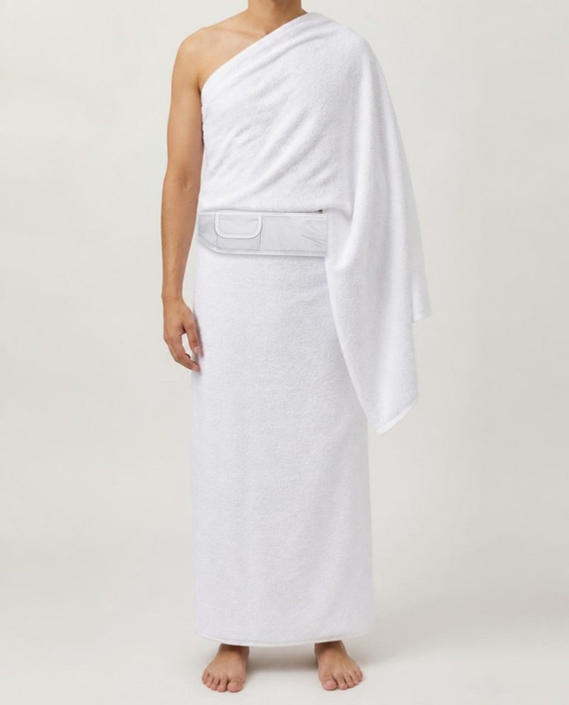 Ceinture de pèlerinage en tissu portée à la taille sur l'ihram
